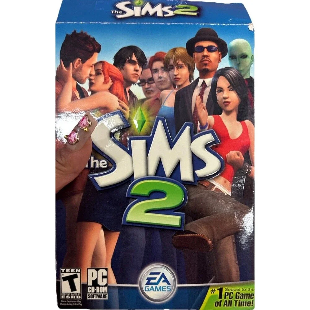 The Sims 2 PC CD-ROM Complete 4 Disc Set w/ Manual EA Games Tested Read